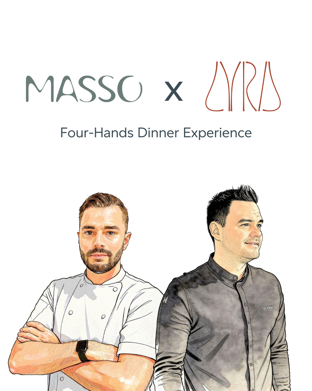 Two kitchens. One table.