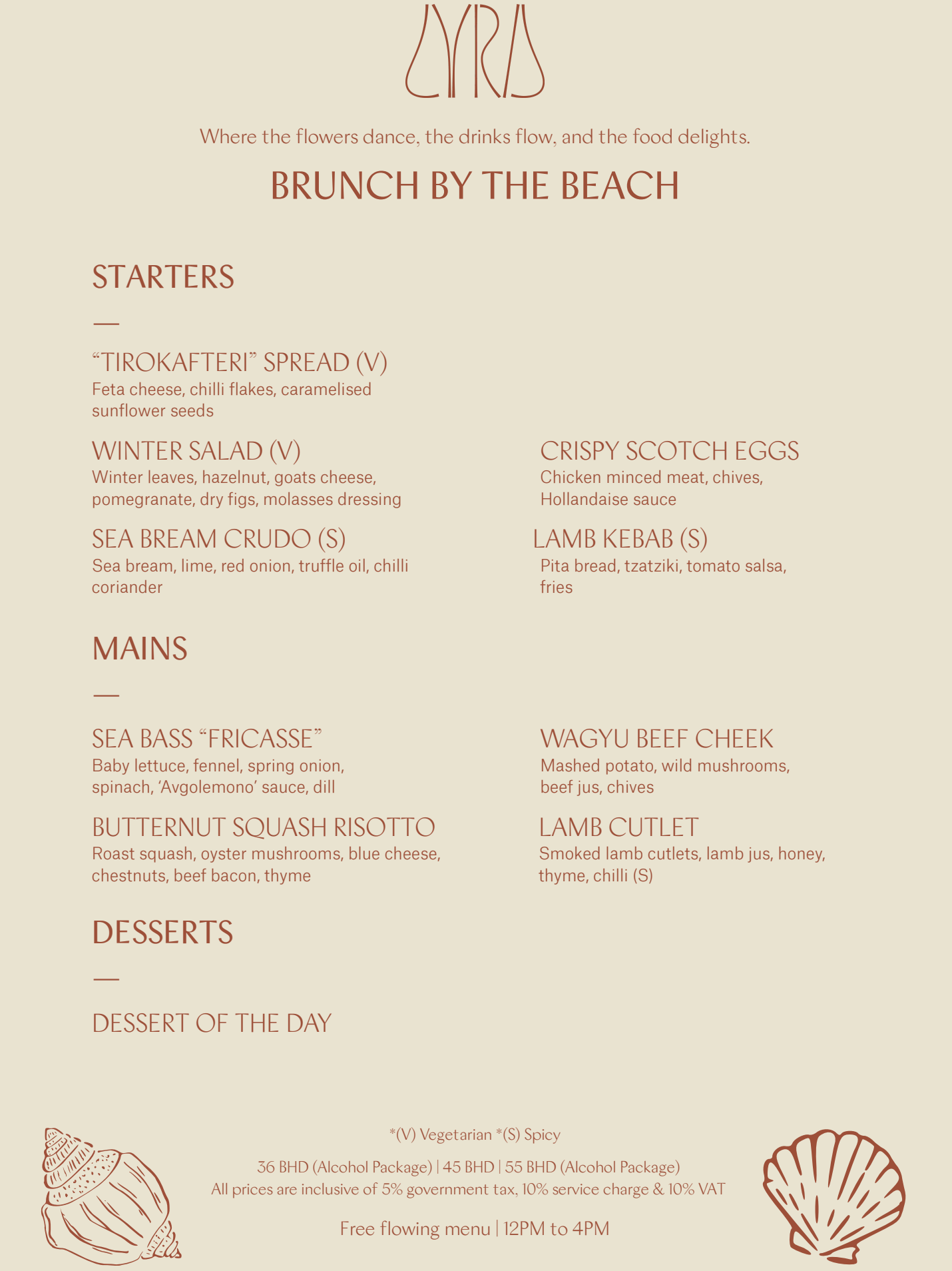 Brunch Menu